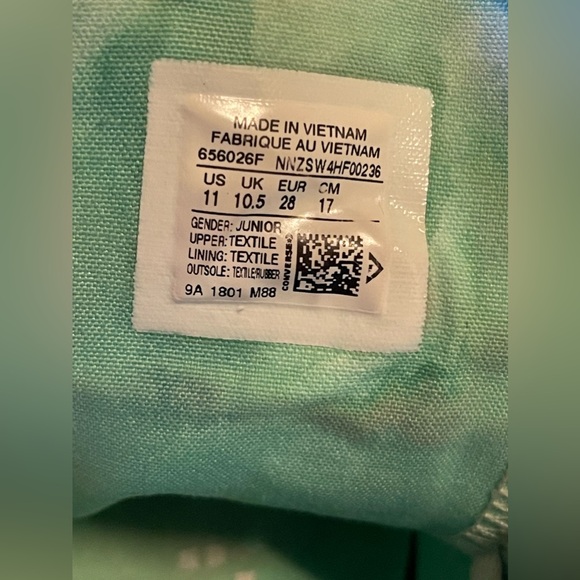 Converse All Stars Watermelon Hi-Top  Sneakers Little Girls US Size 11 - Picture 8 of 8